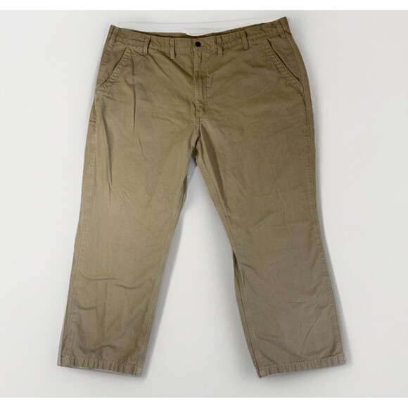 Carhartt Work Pants Relaxed Fit 46x30 Khaki - Picture 1 of 8